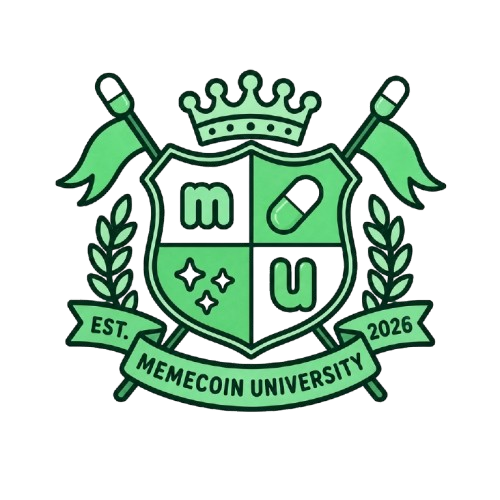 Memecoin University crest